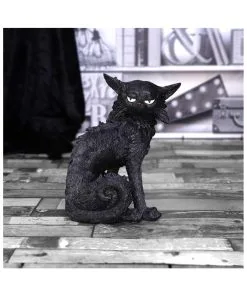 Salem Magierkatze 16,6cm -Halloween Geschaft salem hexenkatze 19cm salem witch cat 19 cm halloween tischdekoration schwarze katzenfigur 51042 07