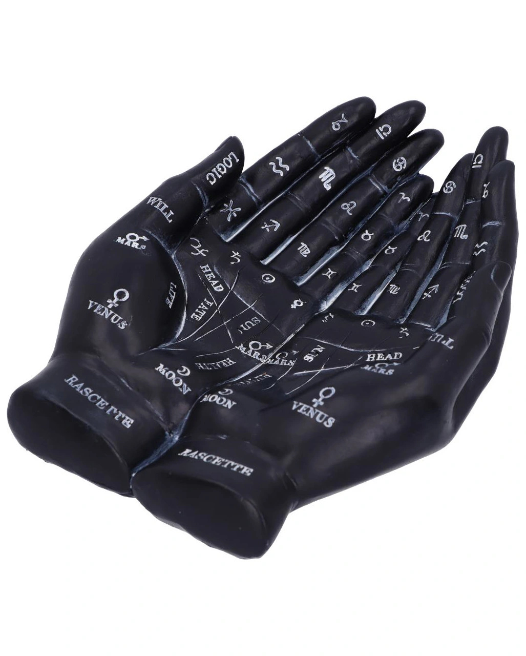 Schwarze Chiromantie-Hände Teelichthalter 7 Schwarze Chiromantie-Hände Teelichthalter – Bild 5