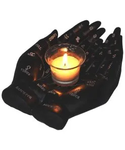 Schwarze Chiromantie-Hände Teelichthalter 14 Schwarze Chiromantie-Hände Teelichthalter -Halloween Geschaft schwarze handlese haende kerzenhalter schwarze chiromantie haende teelichthalter 51059 06