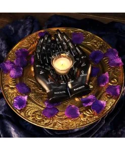 Schwarze Chiromantie-Hände Teelichthalter 15 Schwarze Chiromantie-Hände Teelichthalter -Halloween Geschaft schwarze handlese haende kerzenhalter schwarze chiromantie haende teelichthalter 51059 07