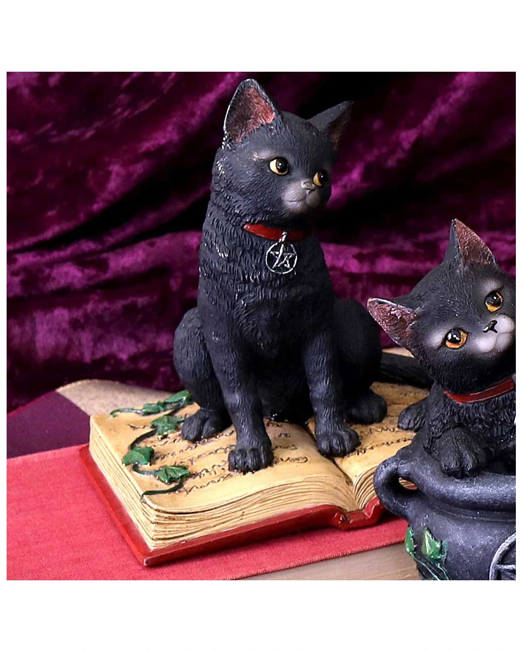 Schwarze Hexenkatze Mit Pentagramm 7 Schwarze Hexenkatze Mit Pentagramm – Bild 5