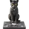 Schwarze Katze Mit Hexenbrett -Halloween Geschaft schwarze katze mit ouija brett halloween gothic und wicca deko hexen dekoration spirit board cat decor 51508