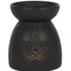 Schwarzer Pentagramm Duftöl Brenner -Halloween Geschaft schwarze pentagram duftoel lampe schwarzer pentagram duftoel brenner black pentagram fragrance oil lamp 50641 01