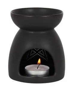 Schwarzer Pentagramm Duftöl Brenner -Halloween Geschaft schwarze pentagram duftoel lampe schwarzer pentagram duftoel brenner black pentagram fragrance oil lamp 50641 02