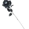 Gothic Rose Mit Auge -Halloween Geschaft schwarze rose mit auge halloween deko black rose with eye 27327