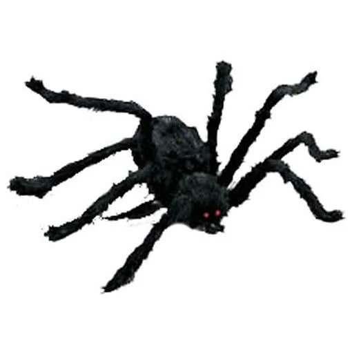Schwarze Halloween Spinne 116cm 3 Schwarze Halloween Spinne 116cm