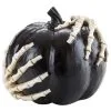 Kürbis Mit Greifenden Skeletthänden Schwarz 2 Kürbis Mit Greifenden Skeletthänden Schwarz -Halloween Geschaft schwarzer kuerbis mit skeletthaenden black pumpkin with skeleton hands halloween kuerbis deko 54694