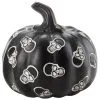 Kürbis Mit Totenschädeln Schwarz 13cm 1 Kürbis Mit Totenschädeln Schwarz 13cm -Halloween Geschaft schwarzer kuerbis mit totenkoepfen 13cm black pumpkin with skulls halloween kuerbis deko 54697