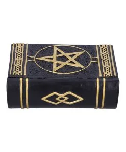 Schwarzes Buch Magischer Sprüche Schmuckschatulle -Halloween Geschaft schwarzes buch der zaubersprueche schatulle gothic und wicca deko und geschenkartikel 52219 3