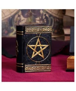 Schwarzes Buch Magischer Sprüche Schmuckschatulle -Halloween Geschaft schwarzes buch der zaubersprueche schatulle gothic und wicca deko und geschenkartikel 52219 7