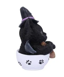 Schwarzes Hexen Kätzchen Mit Hexenbesen In Teetasse 10 Schwarzes Hexen Kätzchen Mit Hexenbesen In Teetasse -Halloween Geschaft schwarzes hexen kaetzchen in teetasse blck witch cat in tea cup halloween tichsdeko halloween figur 50723 04