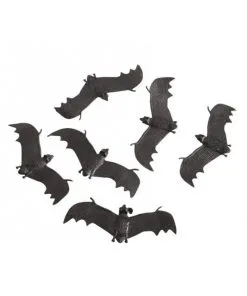 6 St. Schwarze Fledermäuse Im Netz 13cm