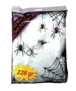Künstliche Spinnweben 228g Mit 2 Spinnen