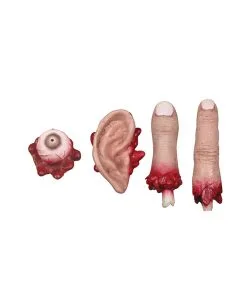 4 X Spooky Halloween Körperteile