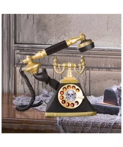 Spukendes Antik Telefon Animatronic -Halloween Geschaft spukendes vintage telefon animatronic spooky vintage tabletop telephone halloween animatronic 52637 02