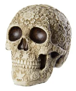 Totenschädel Mit Blütendesign
