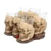 Totenschädel Schnapsglas Set 6 St. -Halloween Geschaft totenkopf schnapsglas set totenschaedel schnapsglaeser skull shot glass set 50743 02