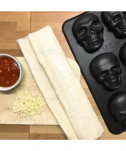 Totenschädel Silikon Backform -Halloween Geschaft totenkopf silikon backform totenschaedel silikon backform skull silicon backing dish 51046 03