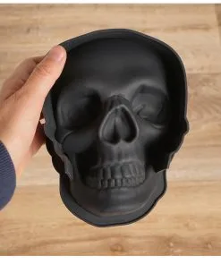 Totenkopf Silikon Backform -Halloween Geschaft totenkopf silikon backform totenschaedel silikon backform skull silicon backing dish 51047 03
