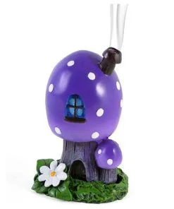 Lila Fliegenpilz Räucherkegel Häuschen 12,5cm